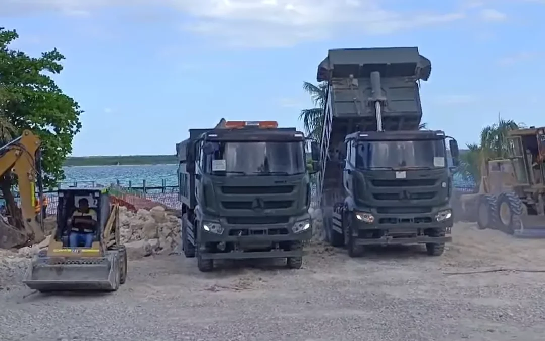 Sedena desacata suspensión judicial y continúa construcción en la Laguna de Bacalar