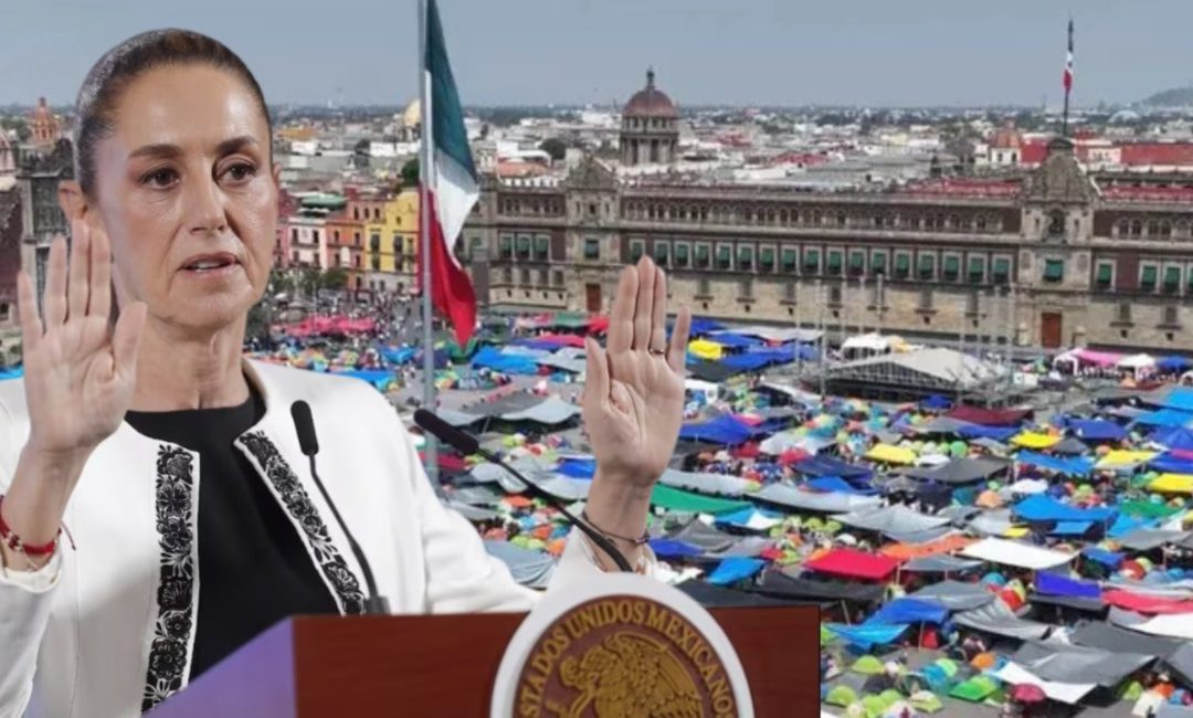 Ante cerrazón del gobierno y diálogo estancado, CNTE mantendrá presión en el Zócalo