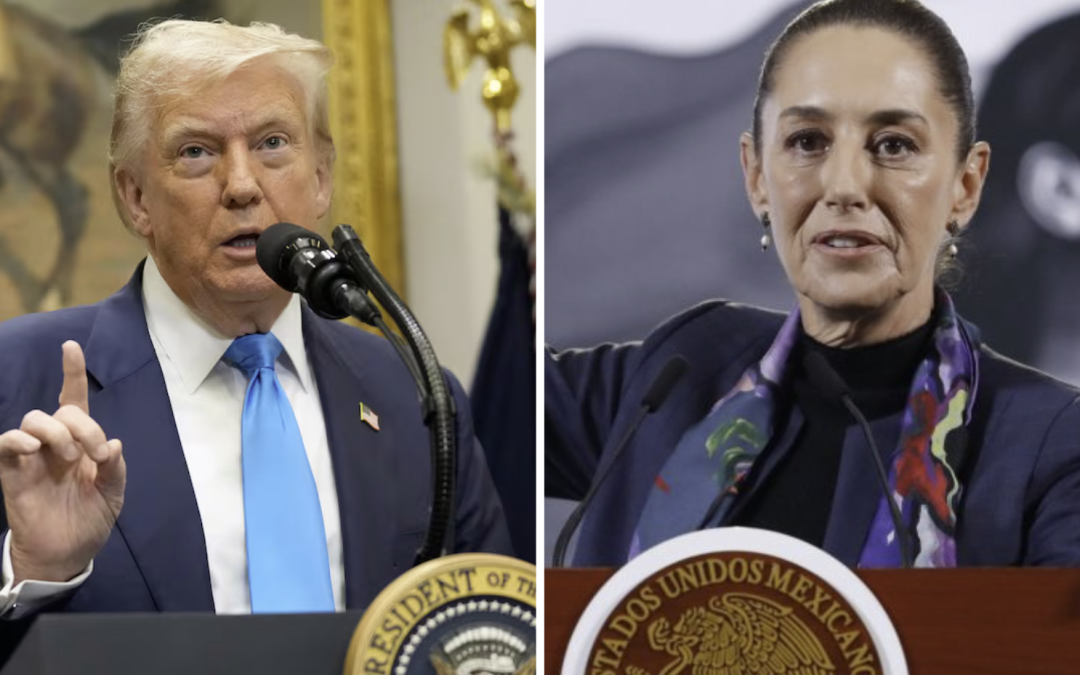 Acuerdan Sheibaum y Trump pausa de 90 días a aranceles